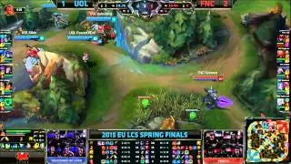 UOL vs FNC   Game 4   LCS EU 2015 Spring Playoffs   Grand Final   Unicorns of Love vs Fnatic VOD