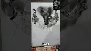 ganpati bappa sketch from charcoal pencil part 4 #jai shree ganesha #jai shree ram #charcoal #pencil