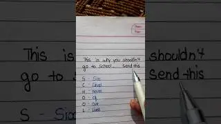 why u shouldn't go to school🏫#shortsviral #comedy #writing
