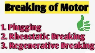Breaking of dc motor