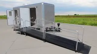 ADA Portable Restrooms Trailer + 2 Station | Cabo Series