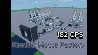 Electric Motor Factory | Build Your Factory Tycoon | Roblox