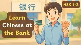 Learning Chinese at the Bank | 在银行学中文 - Z&agrave;i y&iacute;nh&aacute;ng xu&eacute; zhōngw&eacute;n Easy Chinese | HSK 1 - 3