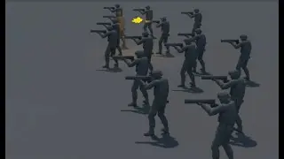 Houdini crowd simulation • 3