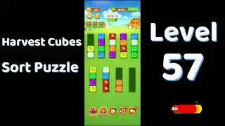 Harvest Cubes Sort Puzzle Level 57 Walkthrough 🌽🧠 | Relaxing Sort Game | Go Answer