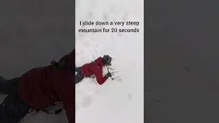 Sliding down a mountain while snowkiting in Lebanon #snowkite #kitesurfing #kiteboarding #lebanon