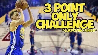 STEPH CURRY 3 POINT ONLY CHALLENGE! ISO DRIBBLE GOD! 3 POINT SPAM! PLAY NOW ONLINE FT. MY DAD!