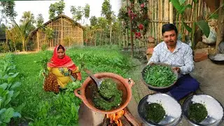 बिहारी मटर का साग बनाने की विधि Village style winter green Pea Leaves Recipe