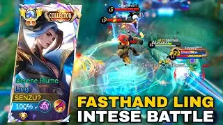 LING FASTHAND (СЛОЖНАЯ ИГРА) НАПРЯЖЕННЫЙ БИТВА Лучший мировой игровой процесс Ling Mobile Legends