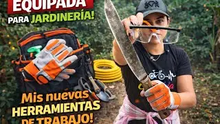Me equipé para el campo: machetes, protección y trabajo duro
