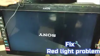 Sony lcd tv 32EX300 standby error | turning on and off | tv is not turning on yellow to red led fix