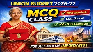 Budget 2026 MCQ Class || Current Affairs 2026 ||GK Special Class by Ritu mam ||Union Budget 2026-27