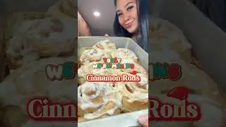 remake of cinnamon rolls ☁️ so fluffy! #baking #christmasbaking #holidays #shorts #fyp #cinamonroll