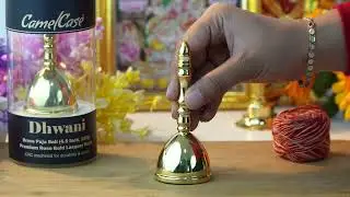 CamelCase Brass Pooja Bell (4.5 Inch) | Gift for Women & Men | Premium Lacquer Finish