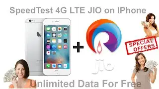 4G VoLTE Reliance Jio HOTSPOT SPEED TEST on iPhone