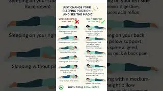 🌙CHANGE YOUR SLEEPING POSITION AND SEE THE MAGIC! #sleepingpositions #healthtips #shortsfeed