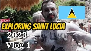 🇱🇨 Exploring Saint Lucia 2023 - Mud Bath, Piton Peaks, Waterfall, Island Swimming Holiday VLOG 1