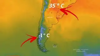Сумасшедшая погода! Сильный снегопад сегодня и завтра на юге Аргентины и Чили, а на севере +35 &deg; C