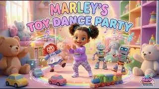 🧸✨ Marley's Magical Toy Dance Party! Teddy Bears & Robots Groove with Star-Eyed Toddler 🎶
