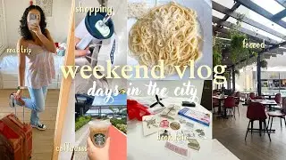 city weekend vlog | roadtrip, airbnb, book fair +