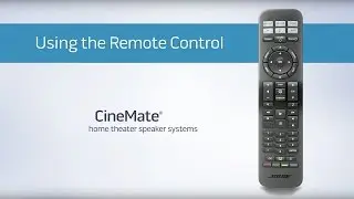 Универсальный пульт дистанционного управления Bose CineMate &mdash; использование пульта дистанционного...