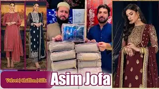 Asim Jofa the RAMSHA edit Fastive EMBROIDRED COLLECTION Velvet | Chiffon | Silk @Asimjofa