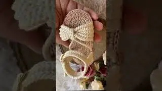 new design baby shoes crochet #crochet #diy #handmade #art #craft #youtube #shorts #knitting #chaman