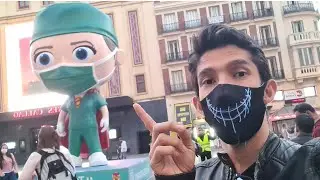 Asi esta el CENTRO de Madrid en Espa&ntilde;a💔😭No veas el Video😔plaza Callao&bull;Plaza Mayor&bull;Puerta Sol,Chueca.