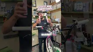 Bicycle grip removal - easiest way for bicycle grip installation