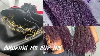 Better Length Clip Ins | Matching My Purple 3C/4A Natural Hair