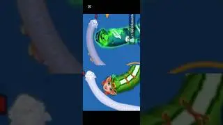 Worms zone io worm biggest snake on zone \#shorts #wormszone #wormworld #giantworm #glowworm