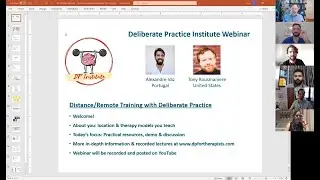 WEBINAR: Distance/remote therapy training with Deliberate Practice