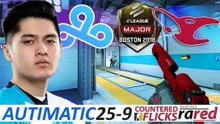 autimatic 25-9 / C9 vs mousesports/  ELEAGUE Major 2018 Prelims Stage / Swiss R3