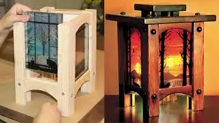 MAKING CRAFTSMAN-STYLE LAMPS (with 3D art!)