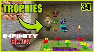 Collecting all the Trophies! - Minecraft Infinity Reloaded [EXPERT MODE] - Episode 34