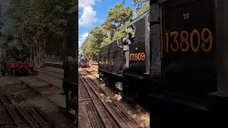 LMS 13809 7f and Hercules double header