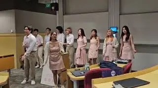 SMU VOIX performance on V-day (14th Feb 2024) during my class