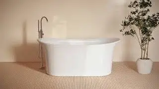 Freestanding Bathtub &mdash; Photorealistic 3D Product Animation | 3D Corner