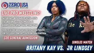 JR Lindsey Vs Britany Kay ( ZERO1USA 🇺🇸  )