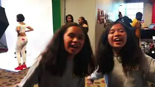 AmeliaAndAdinah&rsquo;s priceless moments at African American Art & Culture Complex SF, Open House event