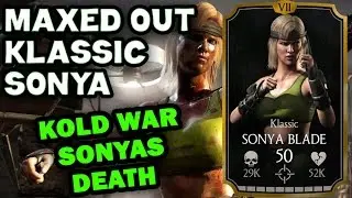 Klassic Sonya Blade MAXED OUT in MKX Mobile 1.9. All stats and special moves!