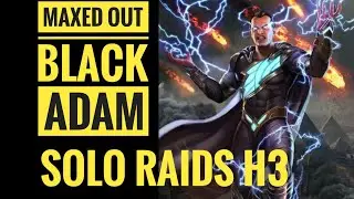 Maxed out black adam in Solo Raids | Boss Darkseid | Heroic 3 | Injustice 2 Mobile Gameplay |