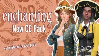 STUNNING New Fall CC Showcase | Sims 4 Witchy CC | Clumsy Alien's Enchantment Pack