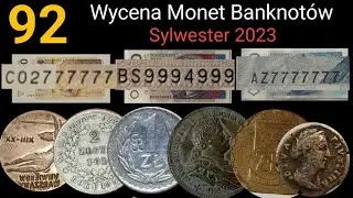 92 Wyceny Monet i Banknot&oacute;w Sylwester 2023 Destrukty skup monet