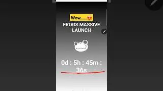 Frogs Airdrop Massive Launch Today 😍 | Frogs who are You Problem | Frogs Withdrawal | #Frogs Listing