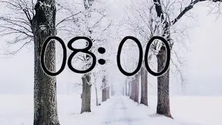 8 Minute Winter ❄️ Countdown Timer ⏱