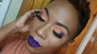 Purple and Orange Makeup || MAKEUP BY SHARZ