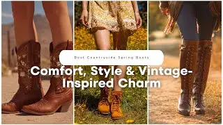 ✨ Best Countryside Spring Boots for Comfort, Style & Vintage-Inspired Charm! 🌿