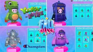 FALL GUYS SS4 NEW COLLAB COSMETICS LEAKED! (Yooka-Laylee, Champion, Dr Who Collabs)