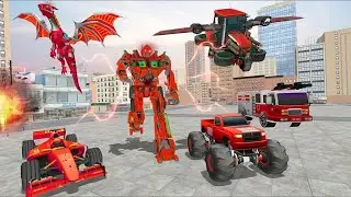 Multi Robot Transform: Bee Robot Monster Car Game 21 - Android Gameplay